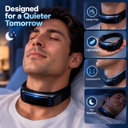 🔥Noomoriey™ Neck Wearable – Simple Bedtime Snoring Support