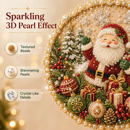 🌸 Four Seasons Pearl Art Wreath Kit – DIY Holiday Decor