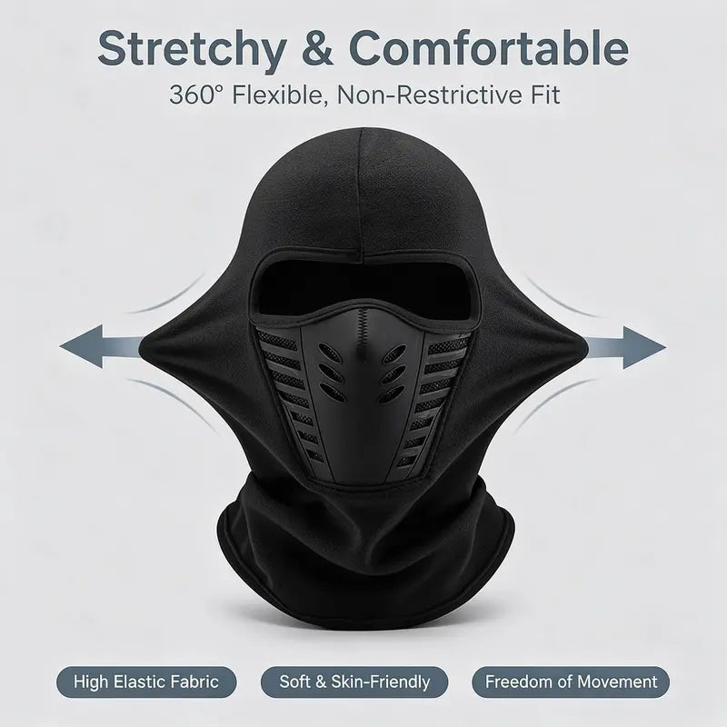 💝🎗️Unisex Fleece Full Face Balaclava Ski Mask - Windproof, Anti-Haze, Soft Sports & Outdoor Hat🎗️