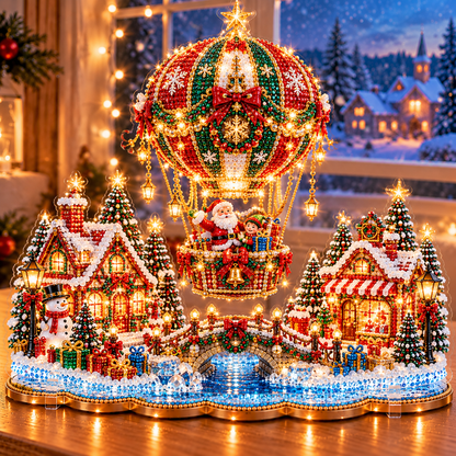 🎄Relaxing & Beginner-Friendly-💗 DIY Christmas Village Diamond Art✨