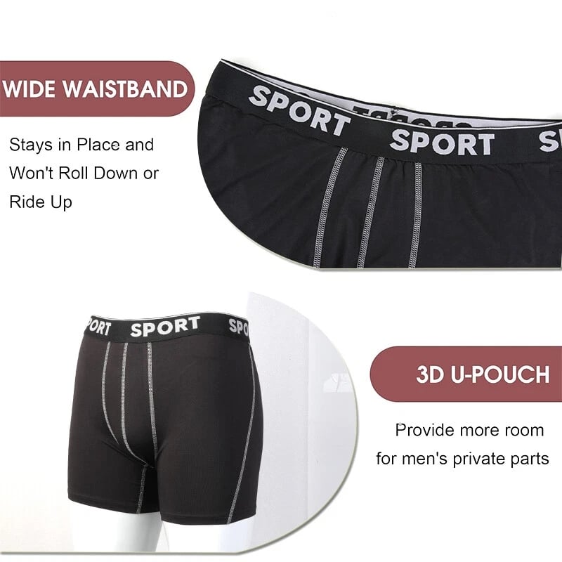 🔥Best Sale🔥5 Pack Men's Letter Tape Boxer Brief