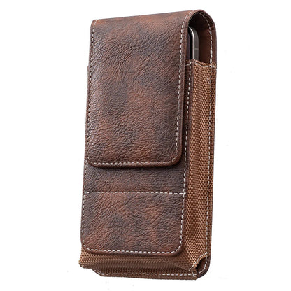 💥Men’s Waist Phone Pouch with Magnetic Closure, Card Slot & Metal Belt Clip