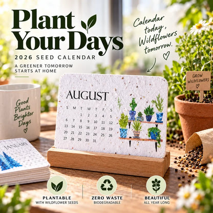 ✨early Holiday Sale 49% Off🌱eco-friendly Plantable “timeless” Seed Calendar 2027