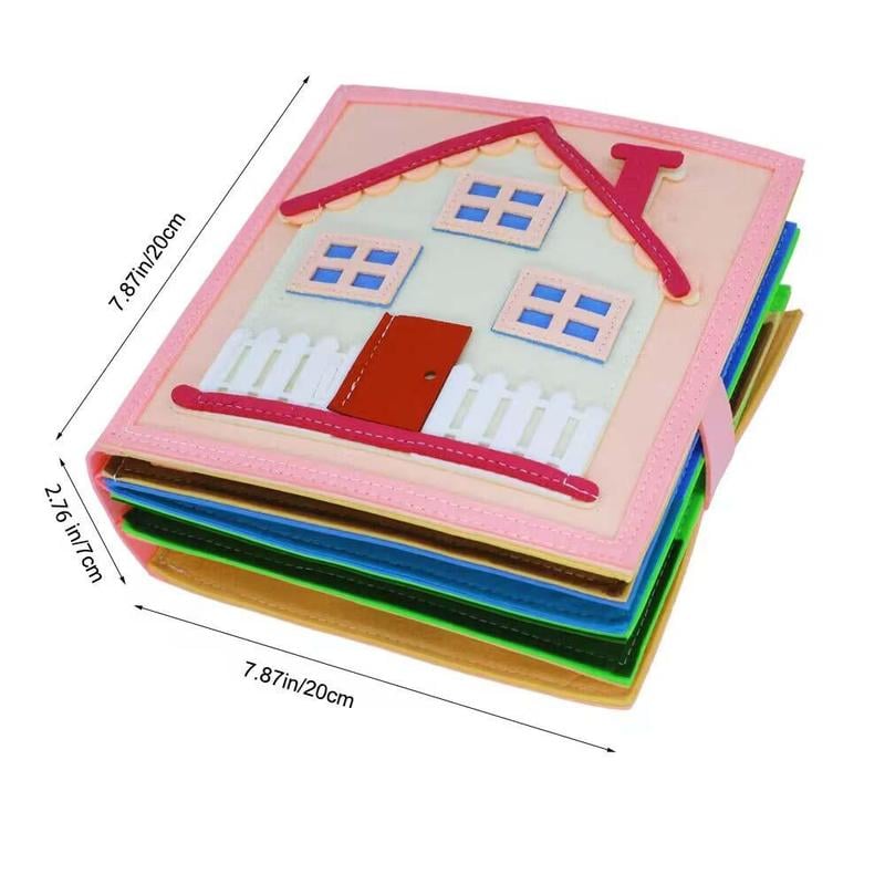 📚Felt Busy Book✨ – Soft Sensory Travel Toy with Learning Activities