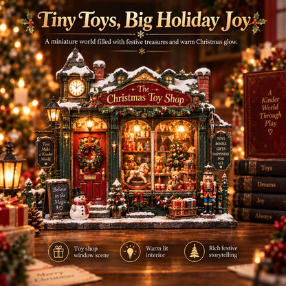 🎄 The Christmas Toy Shop™-DIY 3D Miniature House Kit