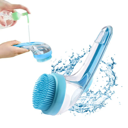 🐾 2-in-1 Pet Bath Brush – Built-in Shampoo Dispenser, for Dogs & Cats