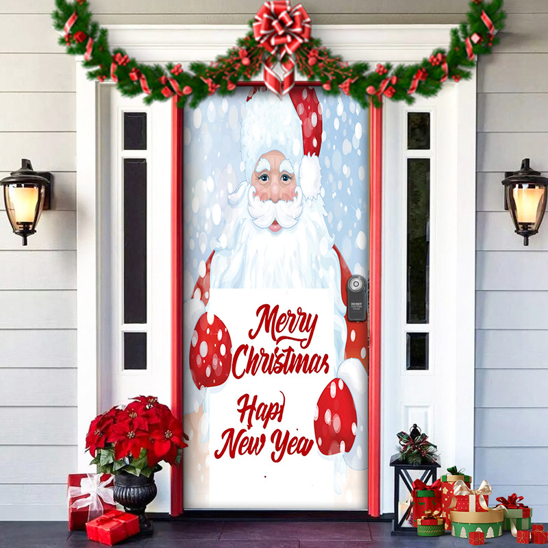 🎄🎅 Christmas Door Cover – Instant Holiday Cheer!