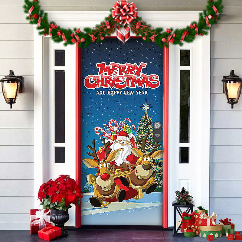 🎄🎅 Christmas Door Cover – Instant Holiday Cheer!
