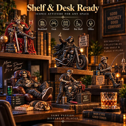 💀 Bad to the Bone™ – Dark Humor Skeleton Collectibles | 6 Legendary Styles