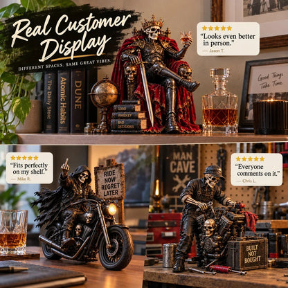 💀 Bad to the Bone™ – Dark Humor Skeleton Collectibles | 6 Legendary Styles