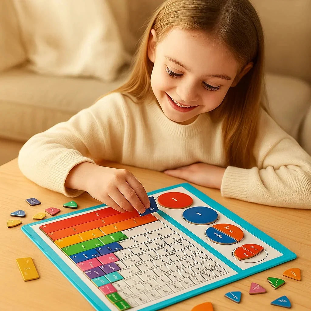 🧠Magnet Montessori Fraction Puzzle✨