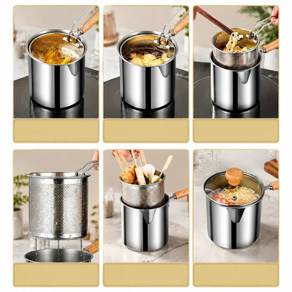 ⚡Stainless Steel Deep Fryer Set