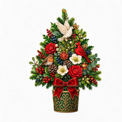 🔥 Pop-Up 3D Christmas Tree Card ✨ Turns Into Freestanding Festive Table Decor🔥