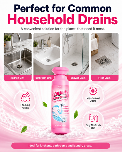 🫧 Foaming Drain Cleaner – Odor & Buildup Care | 500mL