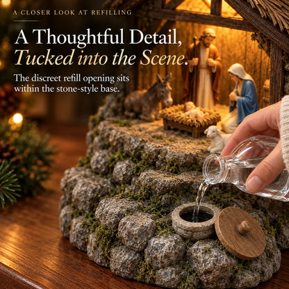 ✨🕯️Bethlehem Glow – Lighted Nativity Mist Diffuser