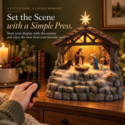 ✨🕯️Bethlehem Glow – Lighted Nativity Mist Diffuser