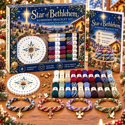 🎄 Christmas Bracelet Making Kit | Diy Braided Friendship Bracelets & Creative Handmade Holiday Gifts 🧶