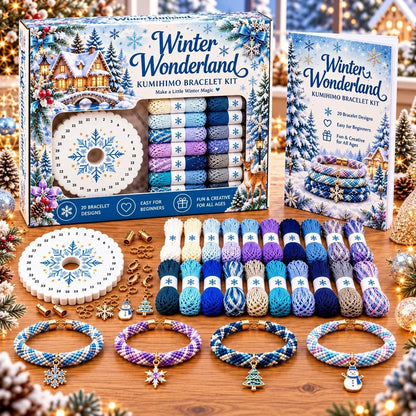 🎄 Christmas Bracelet Making Kit | Diy Braided Friendship Bracelets & Creative Handmade Holiday Gifts 🧶