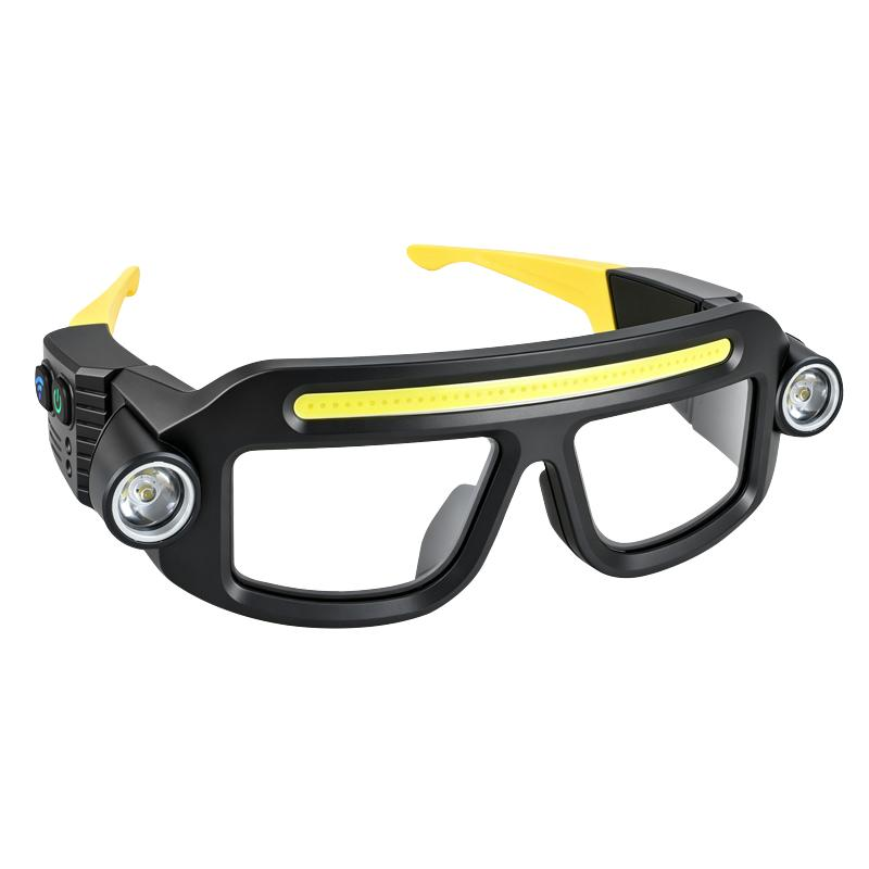 🔥Hands-Free LED Work Glasses with Wide Front Beam, Side Lights & Over-Glasses Fit