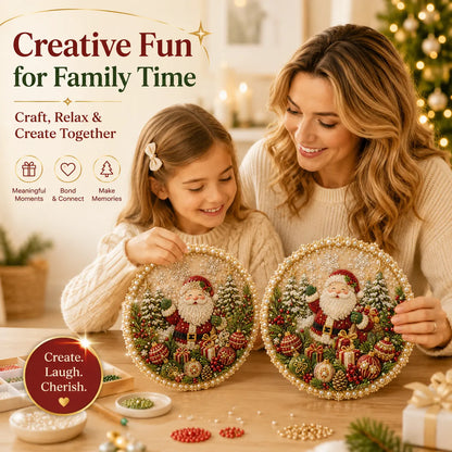 🌸 Four Seasons Pearl Art Wreath Kit – DIY Holiday Decor