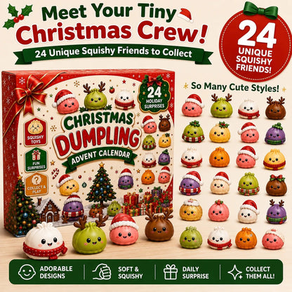 🎄 CHRISTMAS SPECIAL | 24 Days of Mini Squishies – Cute 2026 Advent Calendar with Daily Dumpling Surprises