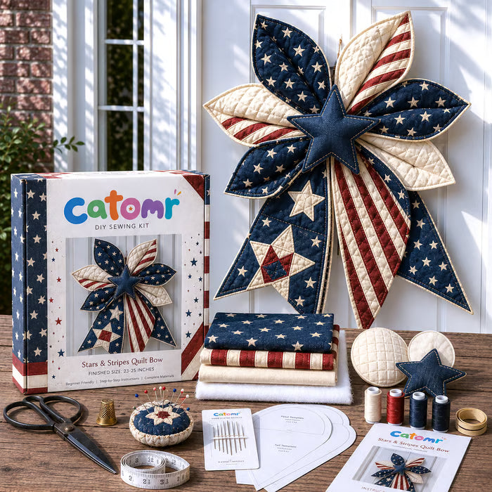 Large Patchwork Bow Sewing Kit