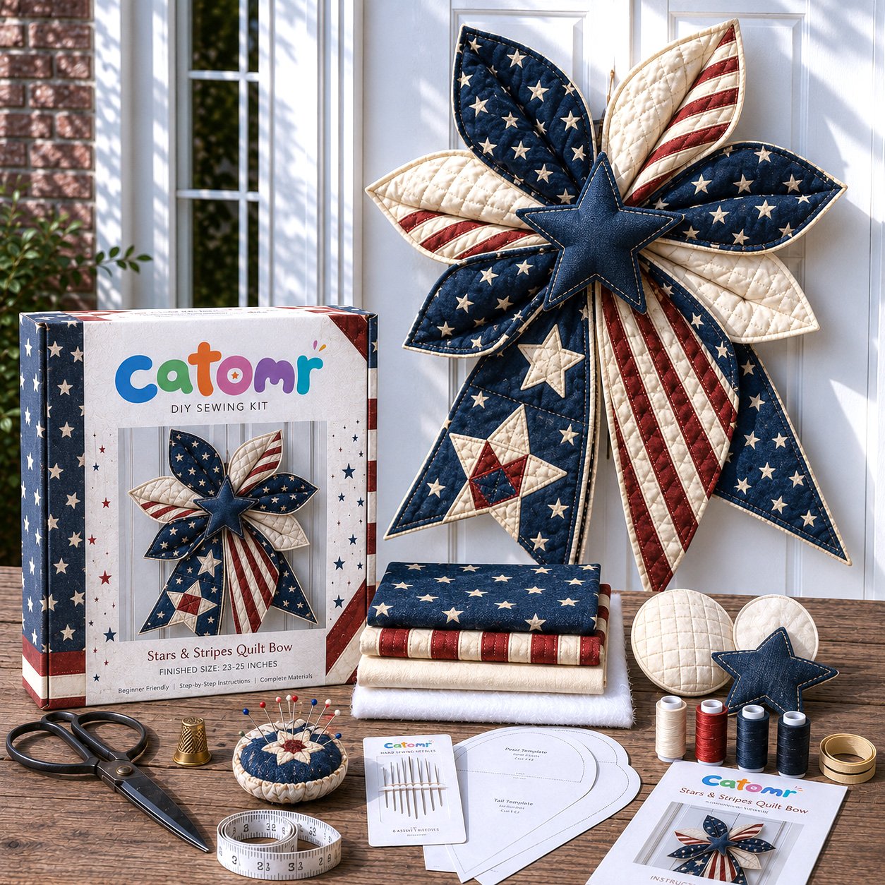 ⚡Large Patchwork Bow Sewing Kit