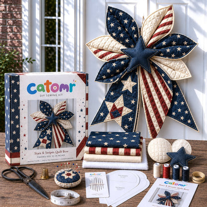 ⚡Large Patchwork Bow Sewing Kit