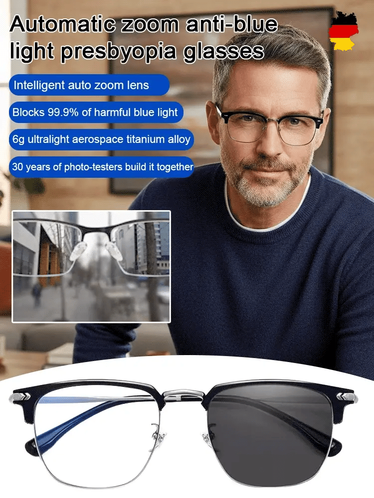 🔥2026 Hot Sale 49% Off👓 Ultra Light Anti Blue Presbyopic Glasses