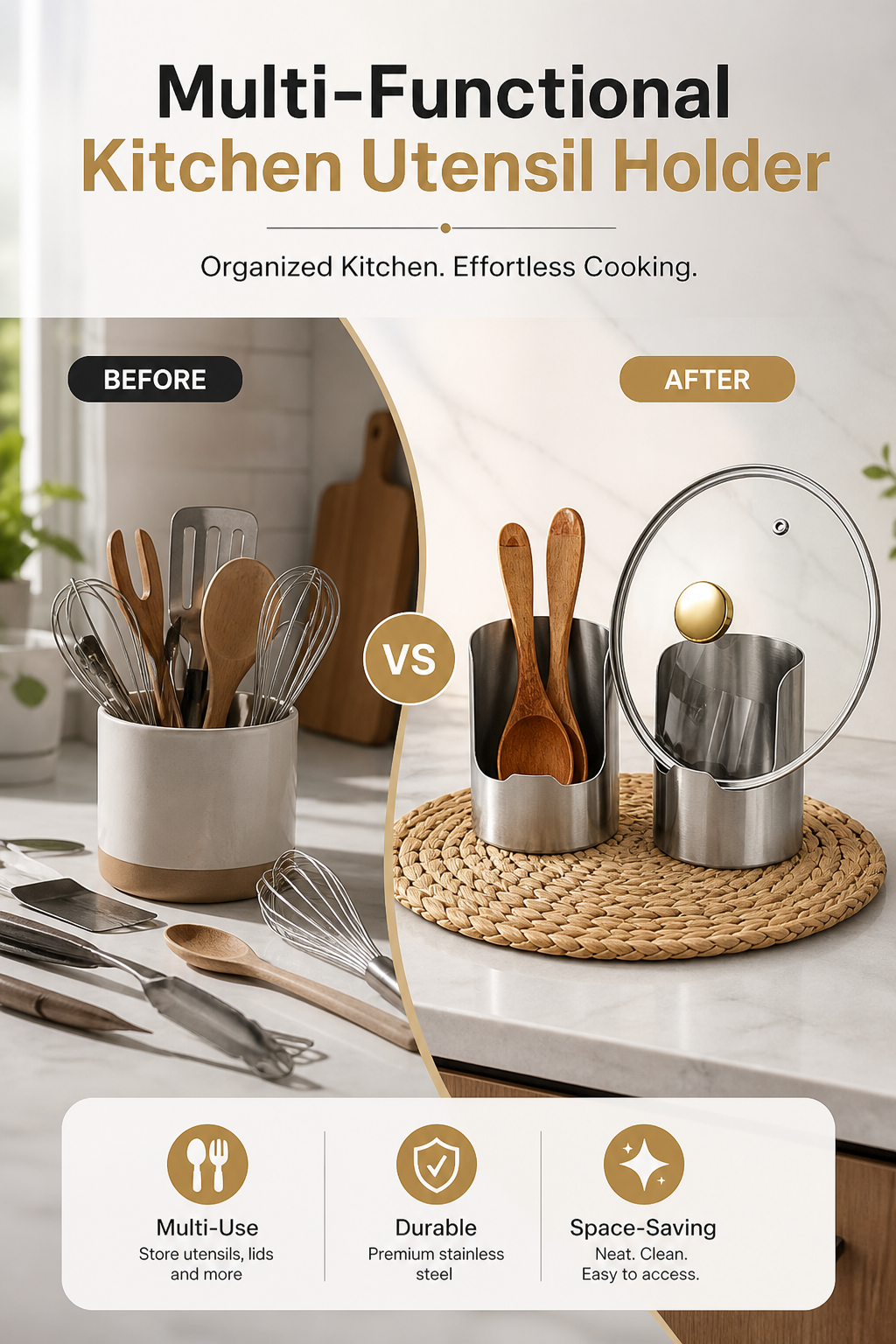 🔥Limited Time 49% Off✨Multi-Functional Kitchen Utensil Holder