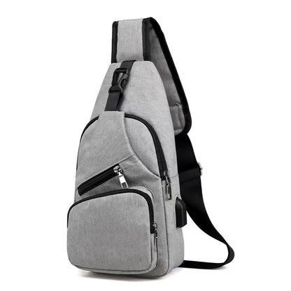 Men's Waterproof Oxford Sling Chest Bag for Travel & Daily Use