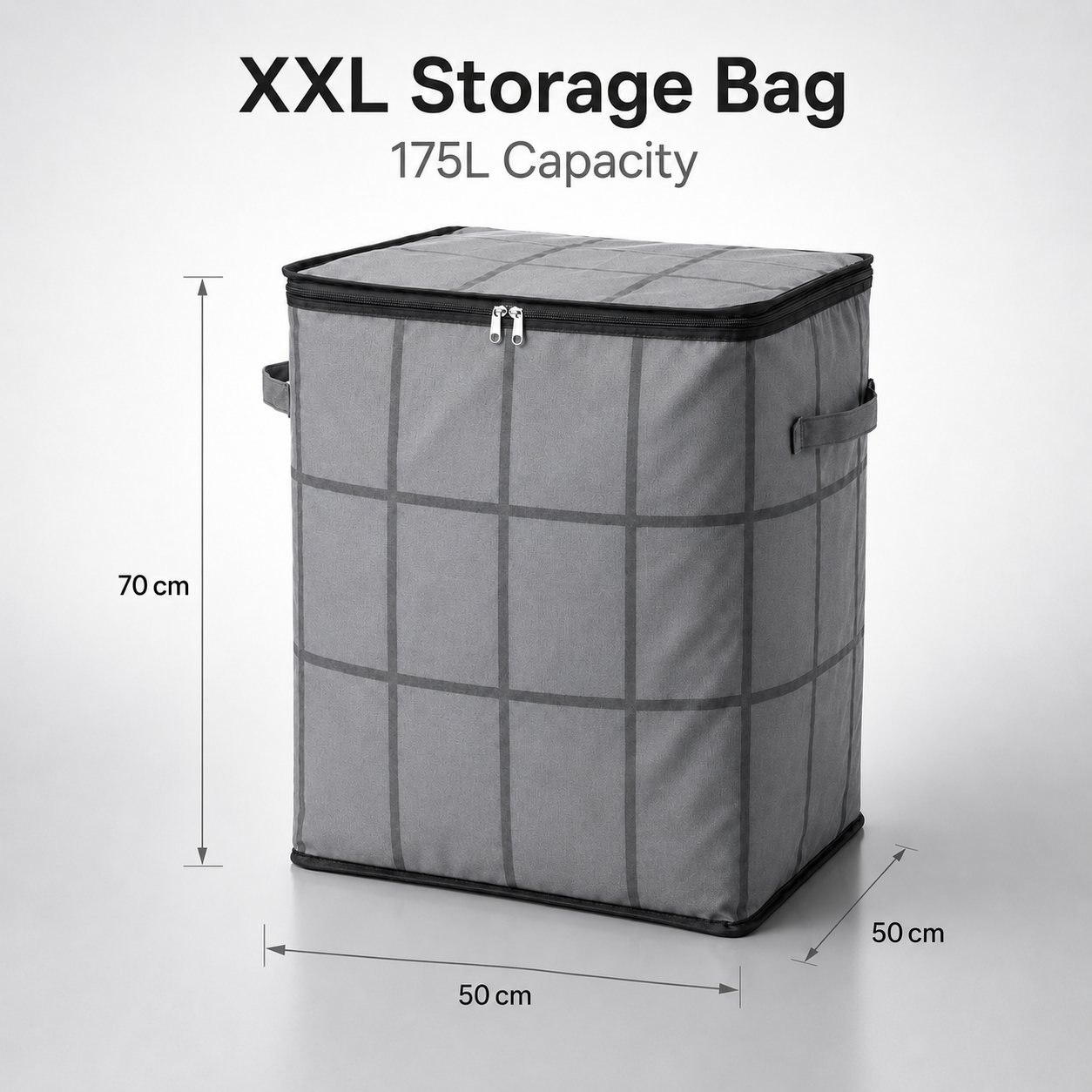 Foldable Storage Bag with Reinforced Handles