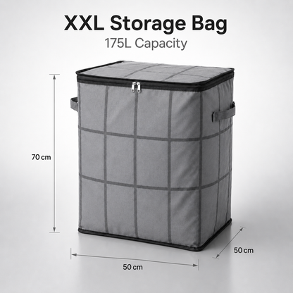 Foldable Storage Bag with Reinforced Handles