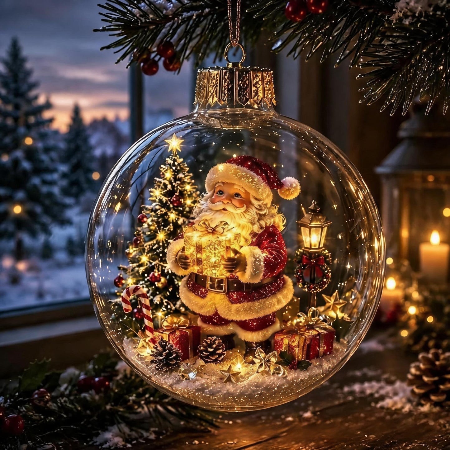 🎄Glowing Christmas Diorama Ornament🎄