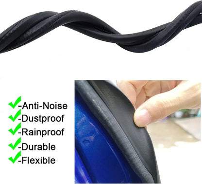 Car Door Seal Strip - 2PCS B-Pillar Seal Strip, Automotive Rubber Frame Universal for Cars, Trucks, SUV, RVs