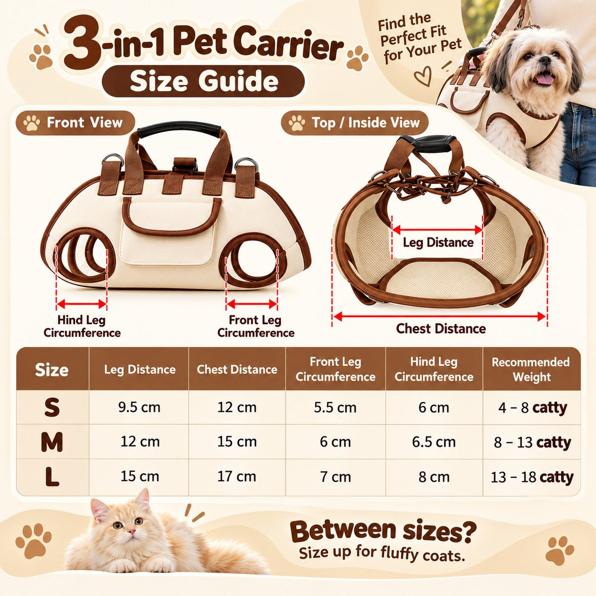 ⏰50% OFF – 😽Portable Breathable Pet Carrier Sling & Backpack 🐾🐶
