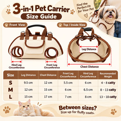⏰50% OFF – 😽Portable Breathable Pet Carrier Sling & Backpack 🐾🐶