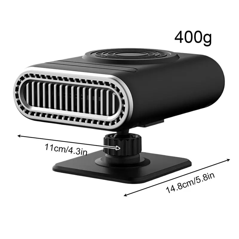 🚗12V Portable Car Heater - 🔥12v Power, Adjustable Defogging Windshield Demister ❄️