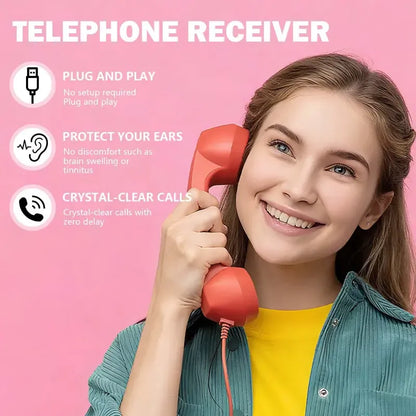📞Retro telephone handset with Type-C interface