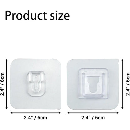 Wall Hooks Hanger - Double Sided Adhesive Suction Cup