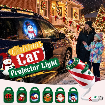 🎄 Merry Ride Christmas Car Projector Light – 5D Festive Projection Effect