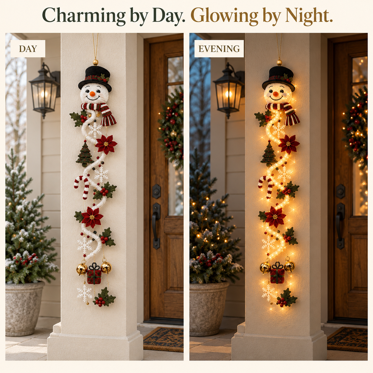 🎄 Glowing Christmas Door Hanger