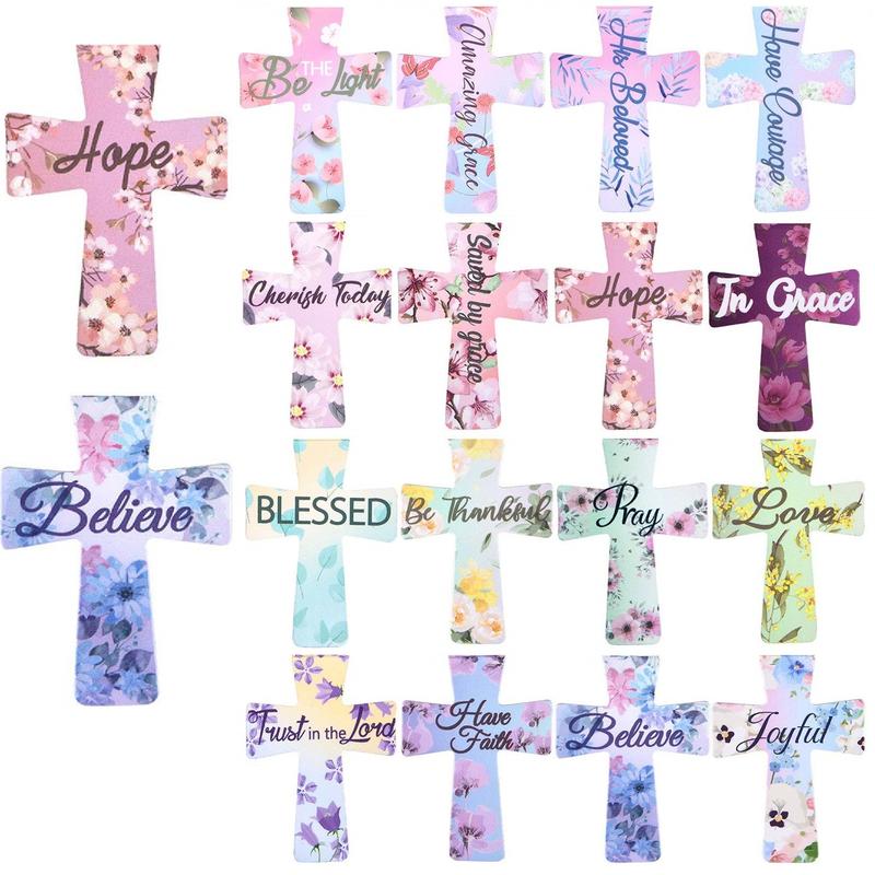 📖16 Pcs Magnetic Cross Bookmarks Gifts for Bible Study, Readers, Teachers, Students🌸✝️