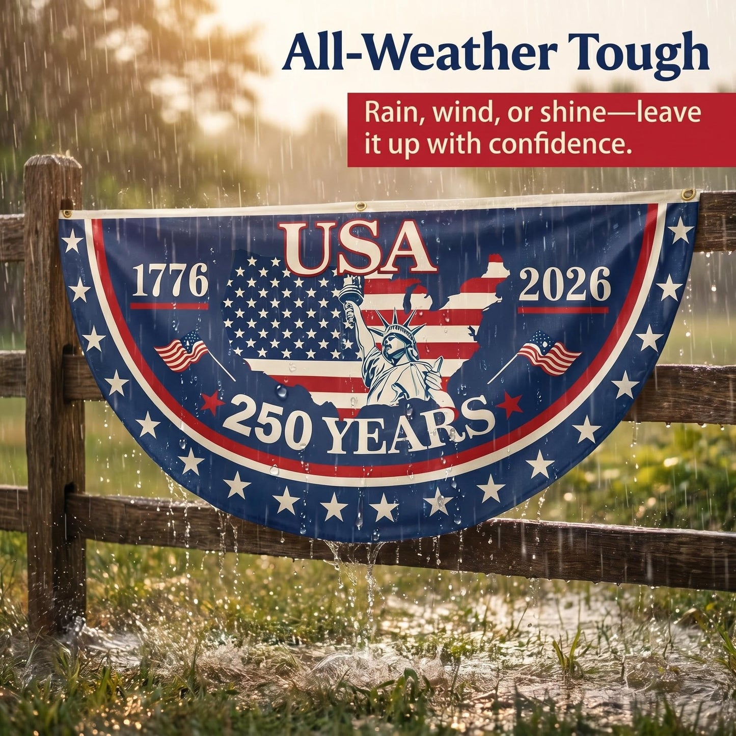 🔥Limited Time 49% Off✨ 100% Veteran Owned / Handcrafted in USA-250th Anniversary Banners