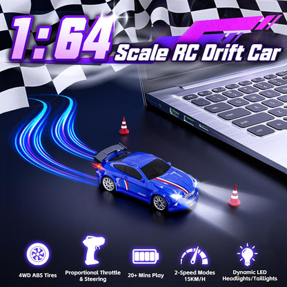 🏎️ 1/64 Mini RC Drift Car