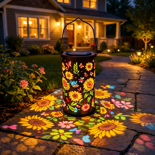 🎁Hot Sale🔥Colorful Sunflower Glow Solar Garden Lantern