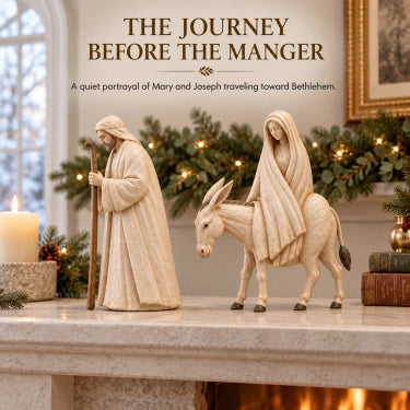 ✨ Journey to Bethlehem – Christmas Nativity Figurine Set