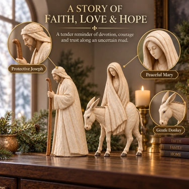 ✨ Journey to Bethlehem – Christmas Nativity Figurine Set