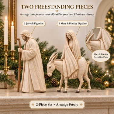✨ Journey to Bethlehem – Christmas Nativity Figurine Set