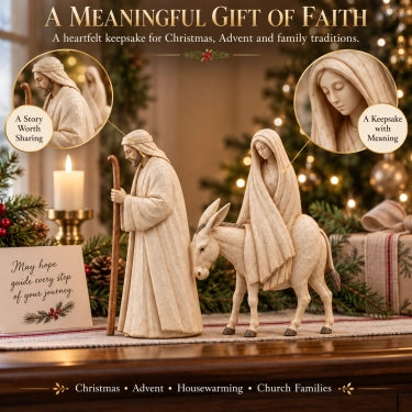 ✨ Journey to Bethlehem – Christmas Nativity Figurine Set